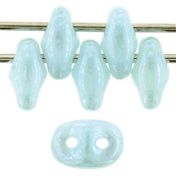 SuperDuo 5 x 2mm : Luster - Milky Aquamarine