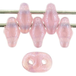 SuperDuo 5 x 2mm Tube 2.5" : Luster - Milky Pink