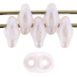 SuperDuo 5 x 2mm Tube 2.5" : Luster - Milky Soft Rosaline