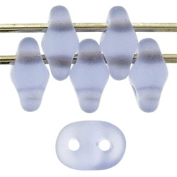 SuperDuo 5 x 2mm Tube 2.5" : Matte - Lt Tanzanite