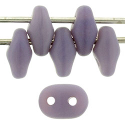 SuperDuo 5 x 2mm Tube 2.5" : Matte - Milky Amethyst