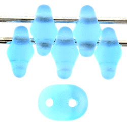 SuperDuo 5 x 2mm : Matte - Aquamarine