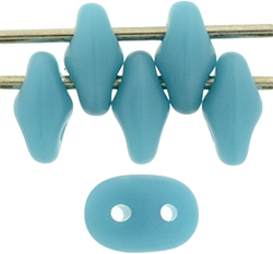 SuperDuo 5 x 2mm : Matte - Sleeping Beauty Turquoise