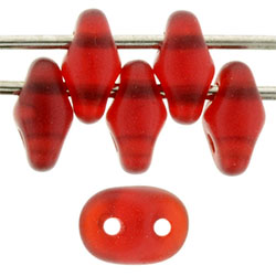 SuperDuo 5 x 2mm Tube 2.5" : Matte - Ruby