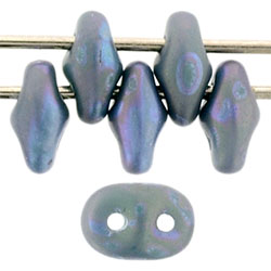 SuperDuo 5 x 2mm : Matte Nebula - Blue Turquoise