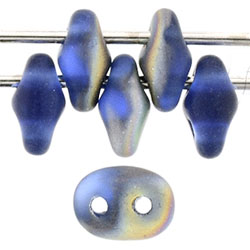 SuperDuo 5 x 2mm Tube 2.5" : Matte - Sapphire - Vitral