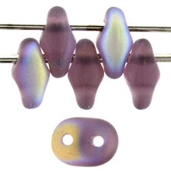 SuperDuo 5 x 2mm Tube 2.5" : Matte - Amethyst AB