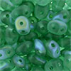 SuperDuo 5 x 2mm : Matte - Emerald AB