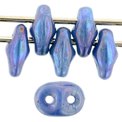 SuperDuo 5 x 2mm Tube 2.5" : Nebula - Opaque Blue Turquoise