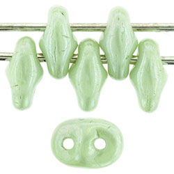 SuperDuo 5 x 2mm : Luster Opaque Prairie Green