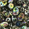 SuperDuo 5 x 2mm : Black Diamond - Vitral