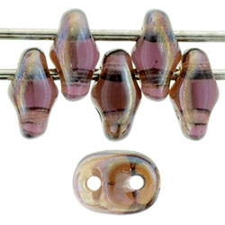 SuperDuo 5 x 2mm Tube 2.5" : Amethyst - Celsian