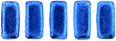 CzechMates Bricks 6 x 3mm : ColorTrends: Saturated Metallic Navy Peony