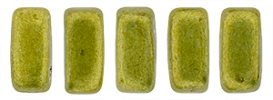 CzechMates Bricks 6 x 3mm : ColorTrends: Saturated Metallic Meadowlark