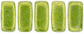 CzechMates Bricks 6 x 3mm : ColorTrends: Saturated Metallic Lime Punch