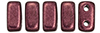 CzechMates Bricks 6 x 3mm : ColorTrends: Saturated Metallic Red Pear