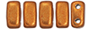 CzechMates Bricks 6 x 3mm : ColorTrends: Saturated Metallic Russet Orange
