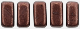CzechMates Bricks 6 x 3mm : ColorTrends: Saturated Metallic Chicory Coffee