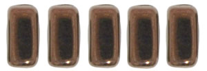CzechMates Bricks 6 x 3mm : Dk Bronze