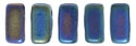 CzechMates Bricks 6 x 3mm : Matte - Iris - Blue