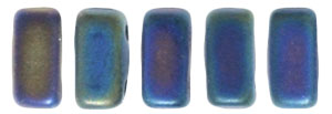 CzechMates Bricks 6 x 3mm : Matte - Iris - Blue