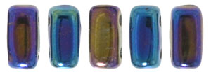 CzechMates Bricks 6 x 3mm : Iris - Blue