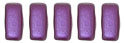CzechMates Bricks 6 x 3mm : Pearl Coat - Purple Velvet