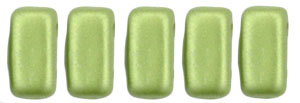 CzechMates Bricks 6 x 3mm : Pearl Coat - Olive