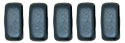 CzechMates Bricks 6 x 3mm : Pearl Coat - Charcoal