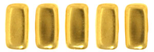 CzechMates Bricks 6 x 3mm : 24K Gold Plated