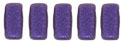 CzechMates Bricks 6 x 3mm : Metallic Suede - Purple