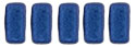 CzechMates Bricks 6 x 3mm : Metallic Suede - Blue