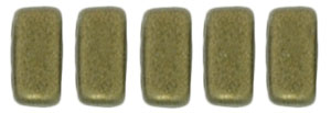 CzechMates Bricks 6 x 3mm : Metallic Suede - Gold