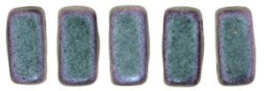 CzechMates Bricks 6 x 3mm : Polychrome - Orchid Aqua