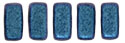 CzechMates Bricks 6 x 3mm : Polychrome - Indigo Orchid