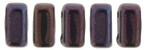 CzechMates Bricks 6 x 3mm : Luster - Metallic Amethyst