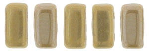 CzechMates Bricks 6 x 3mm : Brown Iris - French Beige