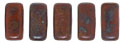 CzechMates Bricks 6 x 3mm : Umber - Copper Picasso