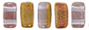 CzechMates Bricks 6 x 3mm : Pink Luster 1/2 Coat - Alexandrite