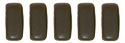 CzechMates Bricks 6 x 3mm : Matte - Chocolate Brown