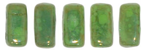 CzechMates Bricks 6 x 3mm : Honeydew - Moon Dust