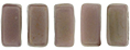 CzechMates Bricks 6 x 3mm : Matte - Rosaline Luster - Ashen Gray