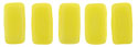 CzechMates Bricks 6 x 3mm : Matte - Luster Iris - Custard