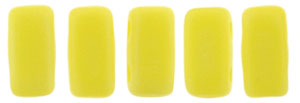 CzechMates Bricks 6 x 3mm : Matte - Luster Iris - Custard