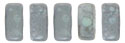 CzechMates Bricks 6 x 3mm : Matte - Opaque Pale Turquoise - Moon Dust