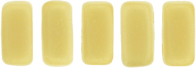 CzechMates Bricks 6 x 3mm : Sueded Gold Opaque Lt Beige