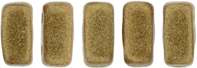 CzechMates Bricks 6 x 3mm : Sueded Gold Umber