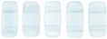 CzechMates Bricks 6 x 3mm : Sueded Gold Sapphire