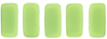 CzechMates Bricks 6 x 3mm : Sueded Gold Honeydew
