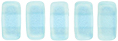 CzechMates Bricks 6 x 3mm : Sueded Gold Aquamarine